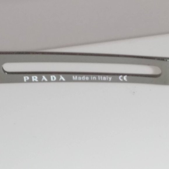 Prada Gunmetal Aviator sunglasses - Style OPR 60FS - Picture 7 of 8